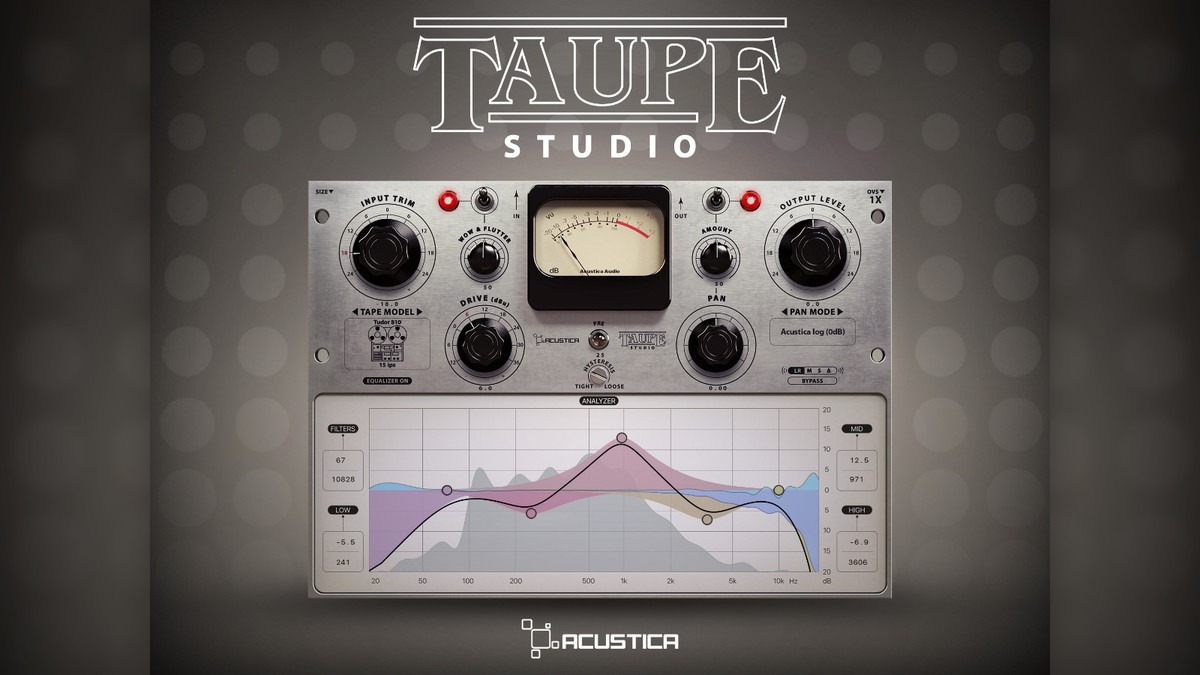 Acustica Audio releases Taupe Studio tape effect plugin