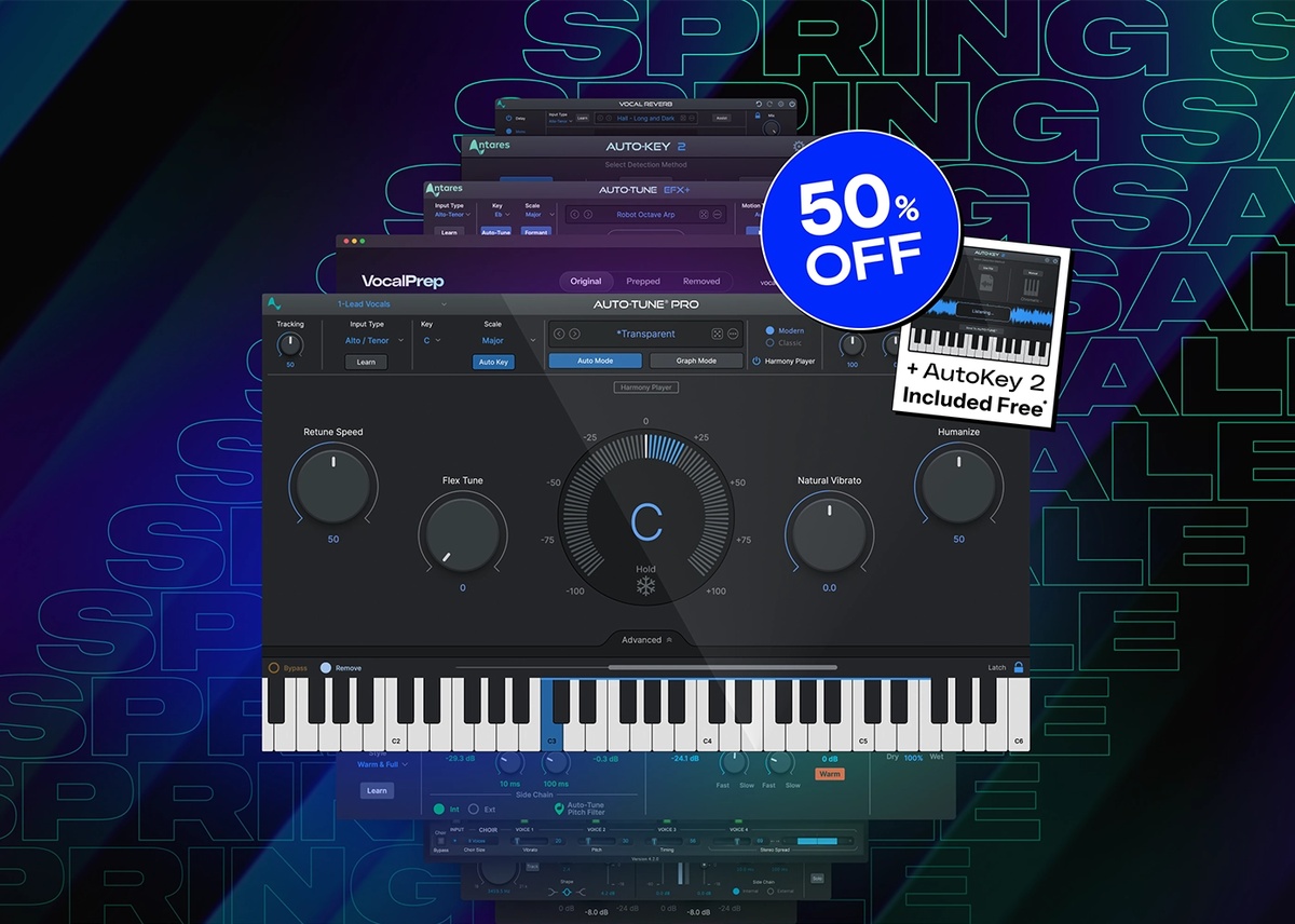 Antares launches Autotune Spring Sale, intros Vocal Prep early access