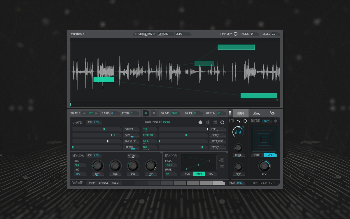 Antonio Blanca releases MONTAG-E granular sampler for Reaktor 6.5