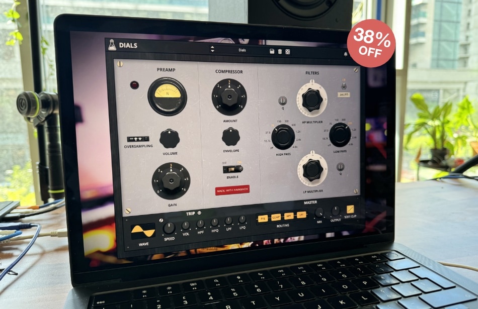AudioThing updates Dials channel strip with filter drift, compressor GR metering & more