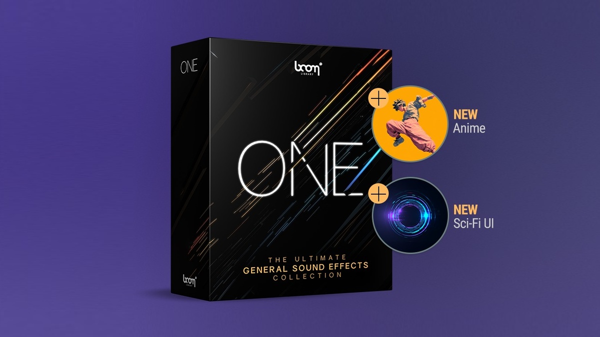 BOOM ONE update includes 3,200+ new Anime and Sci-Fi inspired sound effects