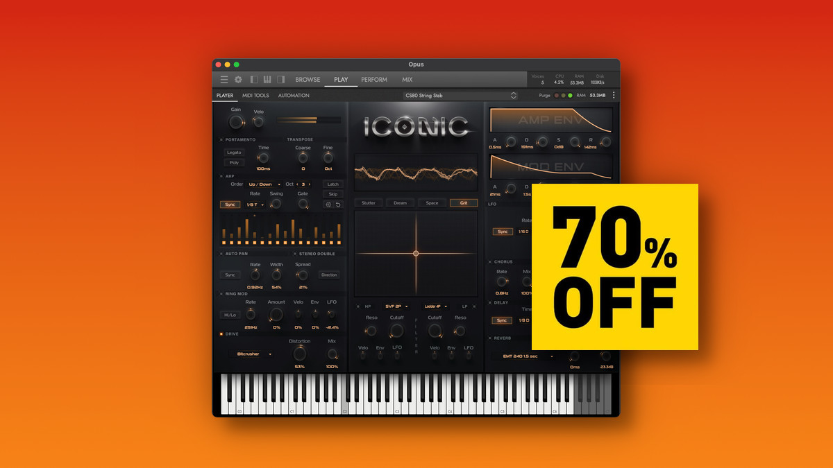 Save 70% on ICONIC virtual instrument by EastWest