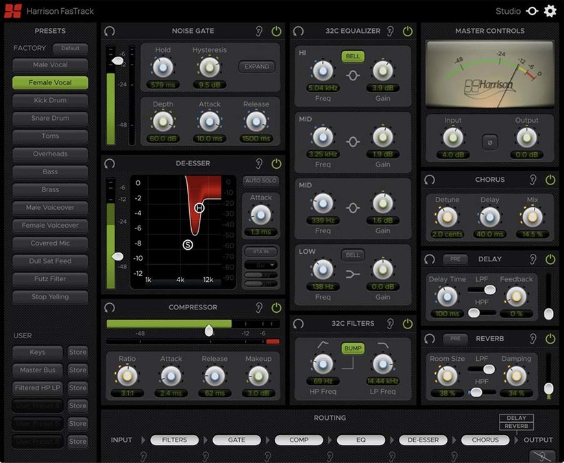 FasTrack channel strip plugin by Harrison on sale for $24.99 USD