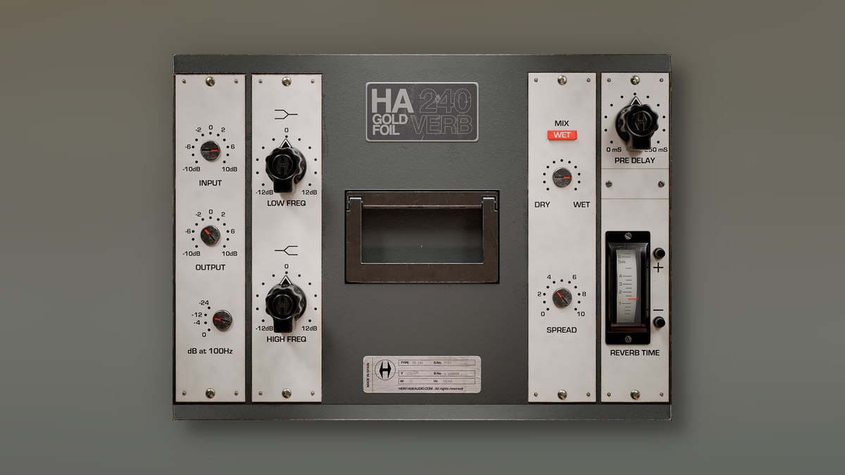 Heritage Audio releases HA 240 Gold Foil Verb effect plugin