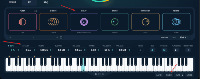 LANDR Sampler Sound Shaping