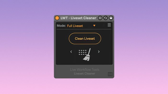 Live Workflow Tools Liveset Cleaner