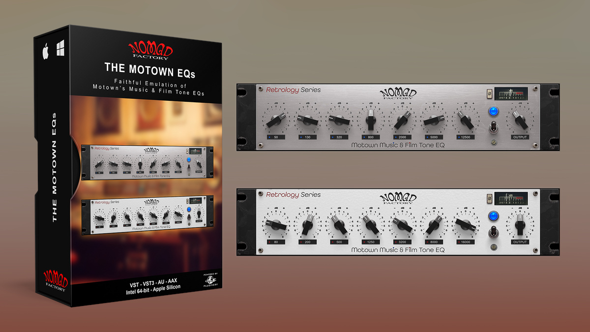 Nomad Factory releases Motown EQs v2, now included in Retro EQs Bundle v2