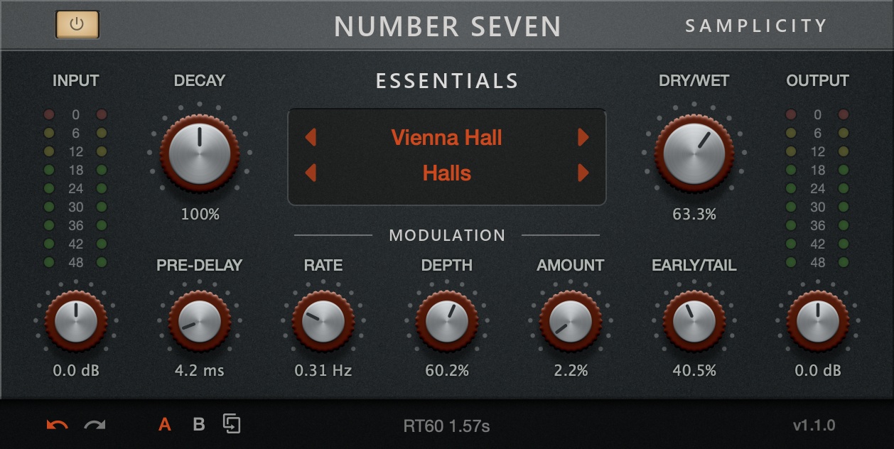 Samplicity launches Number Seven Essentials reverb plugin