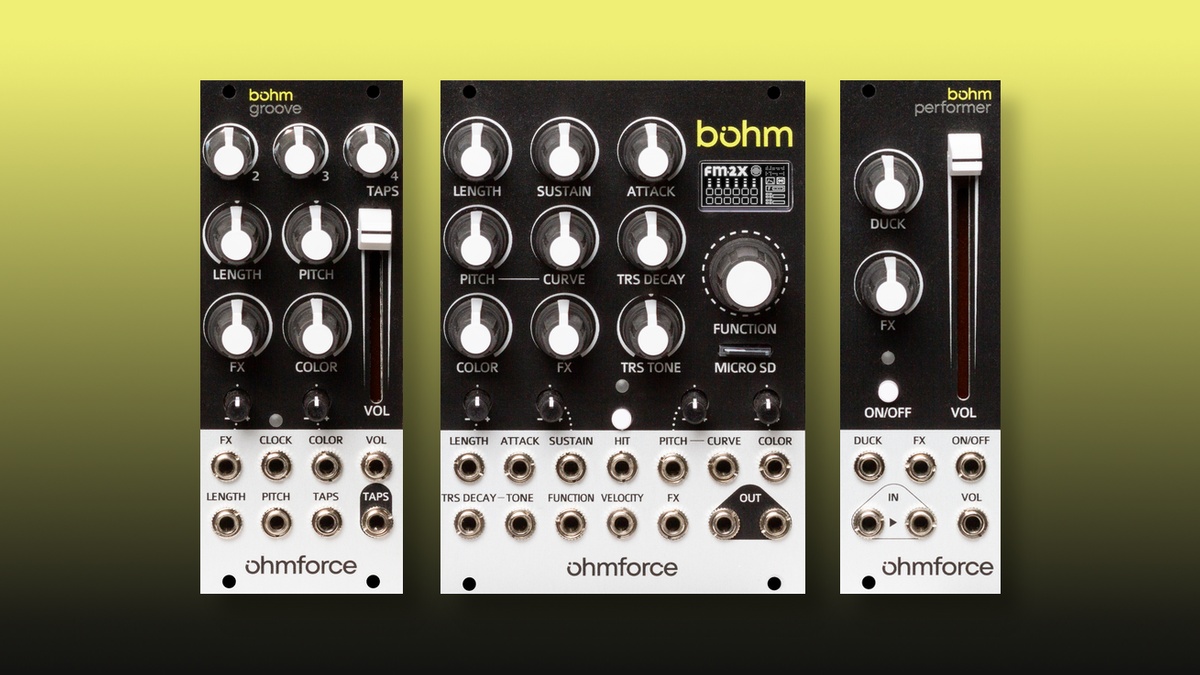 Ohm Force introduces Bohm stereo dual-voice kick system for Eurorack