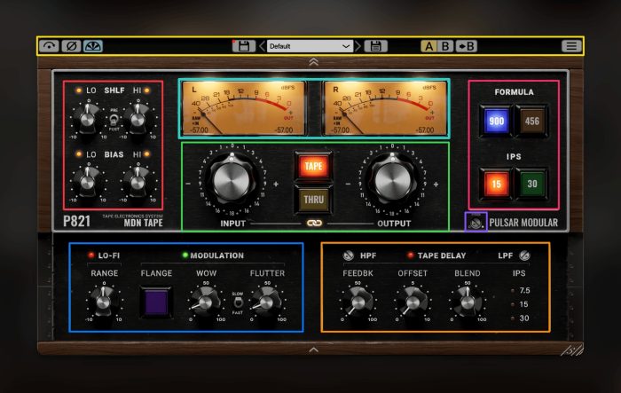 Pulsar Modular P821 MDN Tape Design and Features