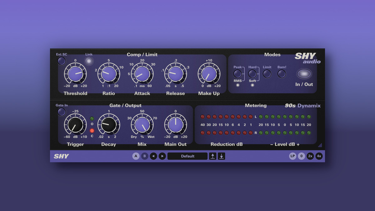 Shy audio releases Shy 90s Dynamix compressor effect plugin