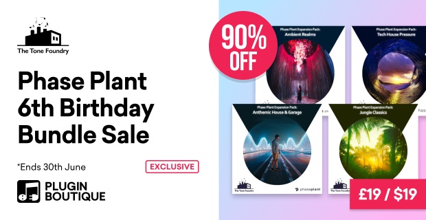 Save 90% on Phase Plant Expansion Bundle by The Tone Foundry