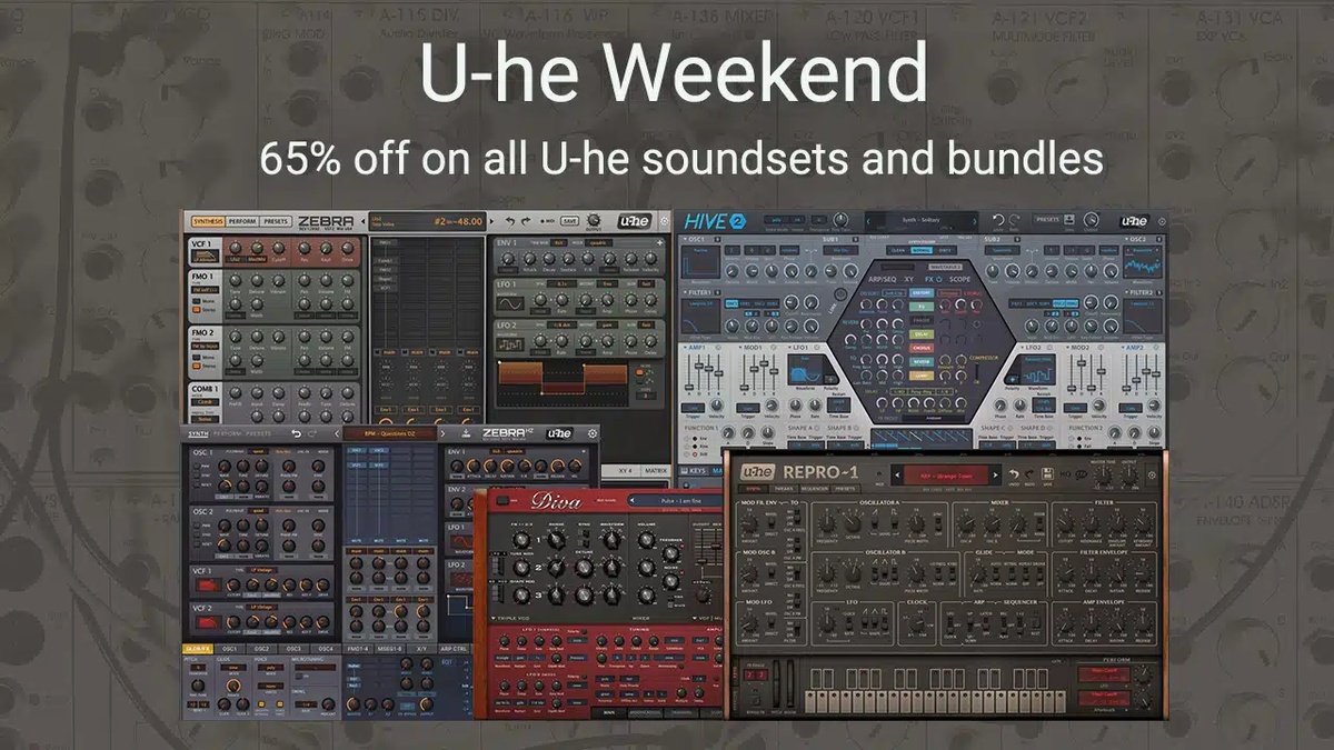 Save 65% on soundset for u-he synths at Triple Spiral Audio