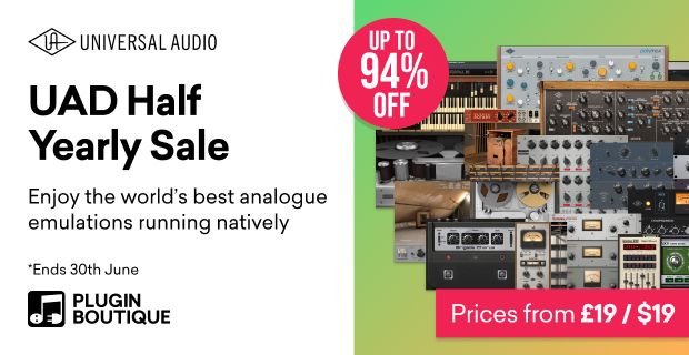 Save up to 94% in Universal Audio’s Half Yearly Sale, plugins from  USD