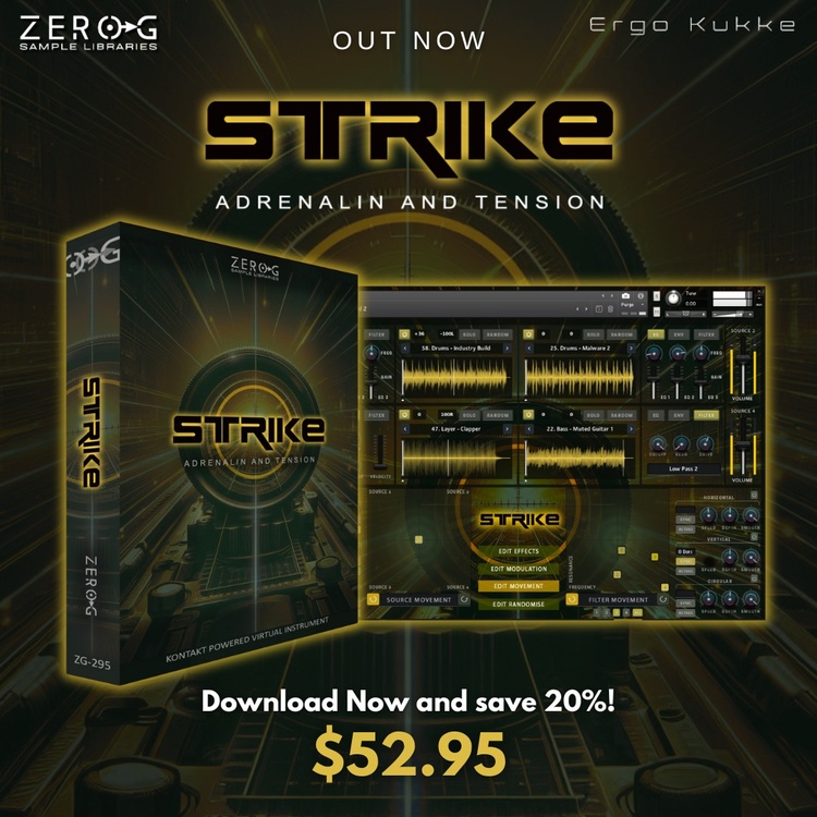 Zero-G releases Strike hybrid rhythmic instrument by Ergo Kukke