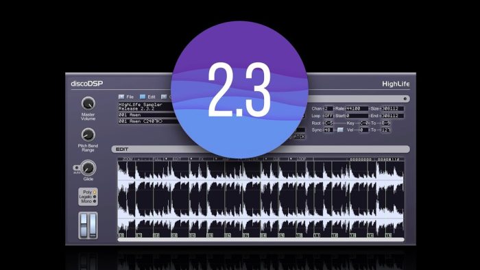 discoDSP HighLife 2.3 update