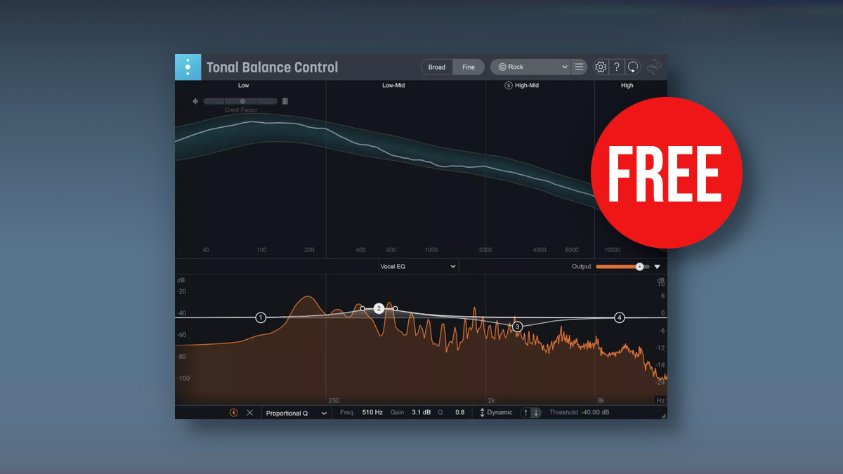 FREE: Tonal Balance Control 2 referencing tool by iZotope (limited time)