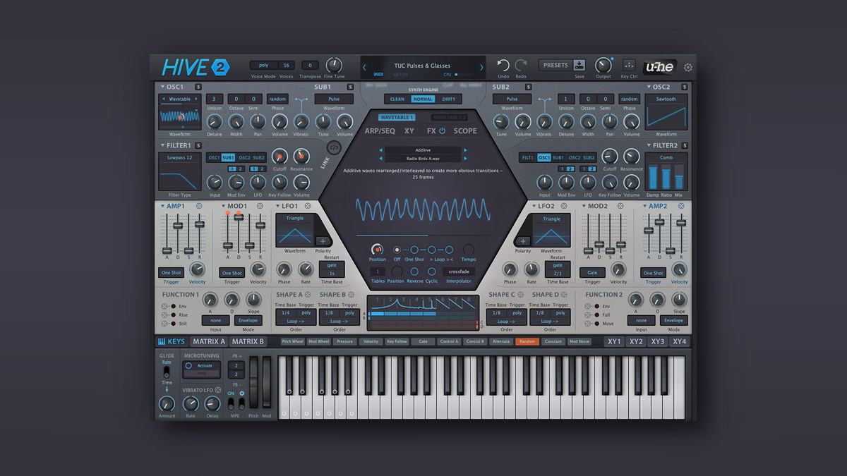 Save 30% on Hive 2 software synthesizer by u-he