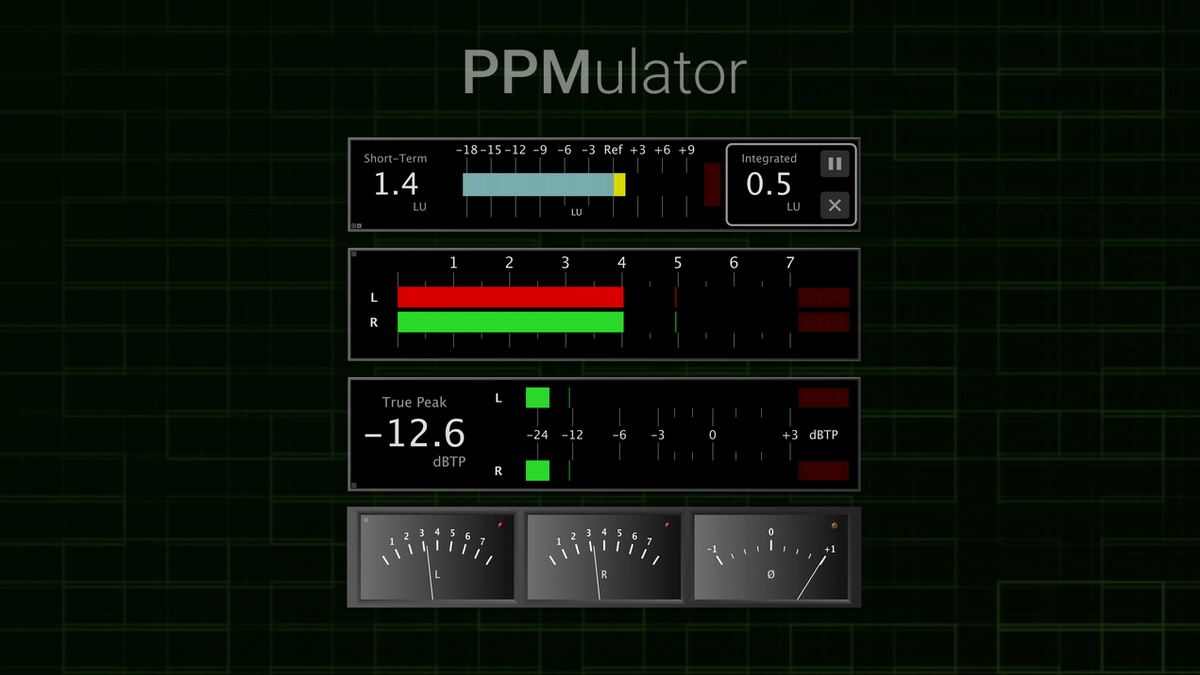 Save 35% on PPMulator XL peak & loudness metering plugin by Zplane