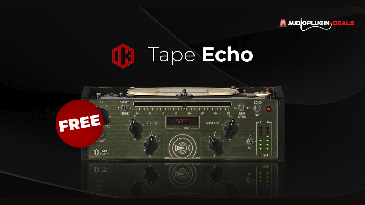 FREE: Tape Echo effect plugin by IK Multimedia (limited time)