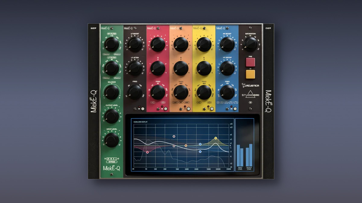 Acustica Audio releases MickE-Q versatile and musical equalizer plugin