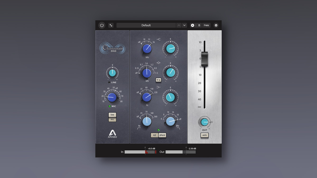 Apogee launches Clearmountain’s 8068 console emulation plugin