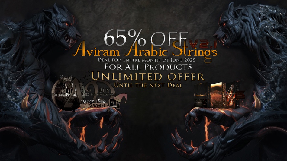Save 65% on Aviram Dayan Production Kontakt libraries & sample packs