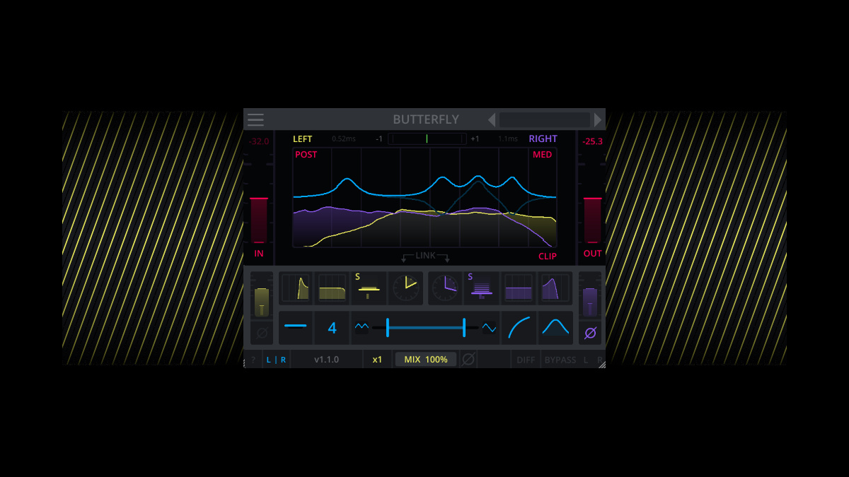Darkpalace Studio updates Butterfly stereo mixing plugin to v1.1.0