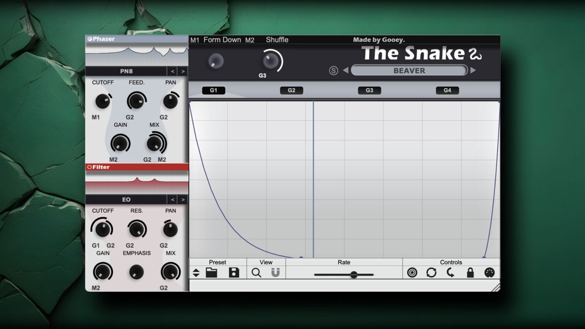 The Snake creative filter effect plugin by Gooey