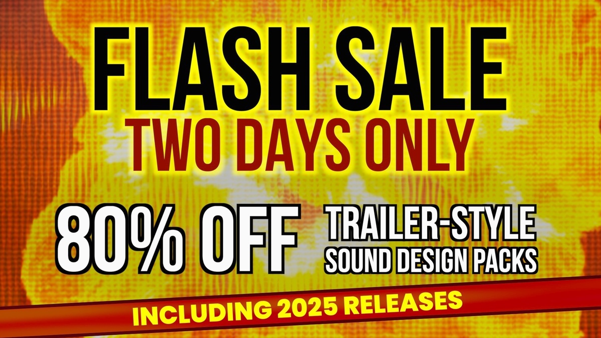 Gothic Toolworks Flash Sale: Save 80% on trailer-style sound design packs