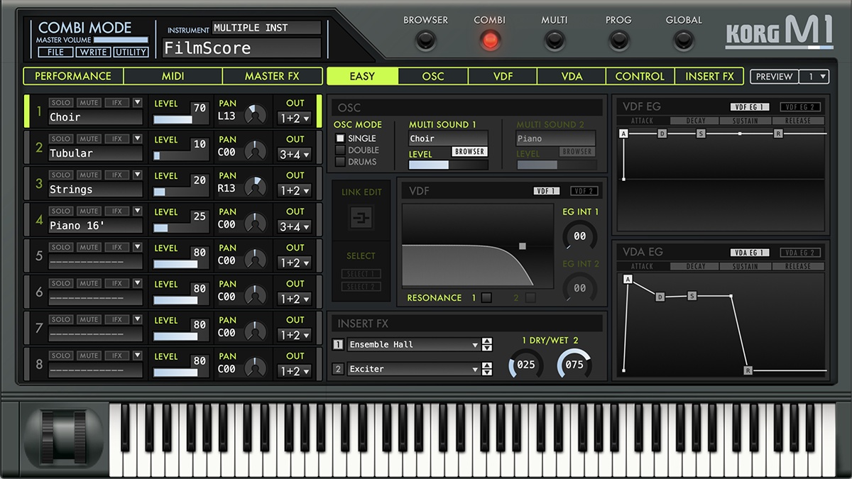 Save 50% on KORG M1 software synthesizer instrument