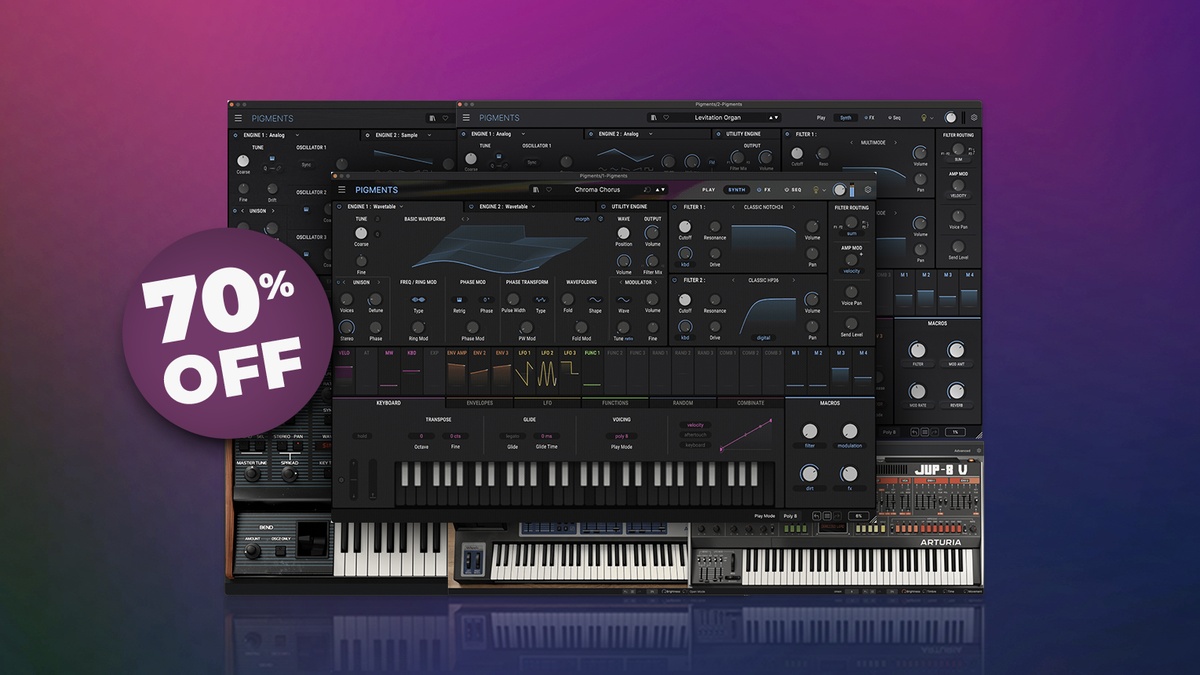 Save 70% on Reverb Machine’s Artist Series Bundle for Pigments & Analog Lab