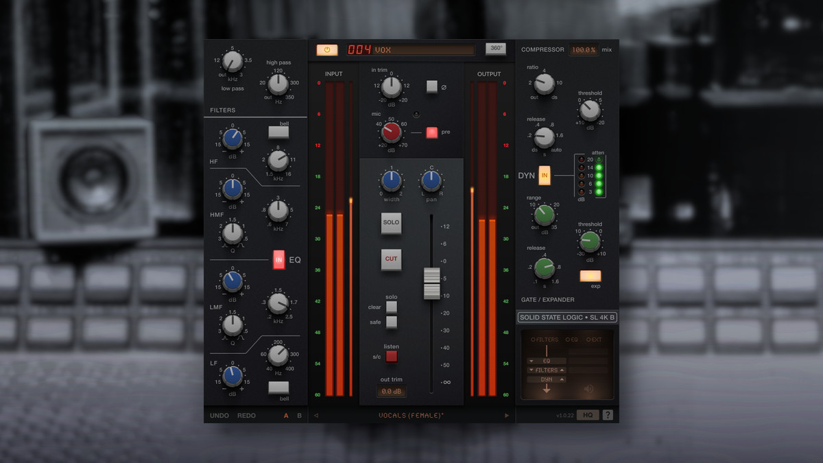 SSL 4K B channel strip plugin by Solid State Logic on sale for .99 USD