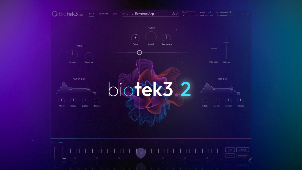 Tracktion updates BioTek synthesizer to v3.2, on sale at 40% OFF