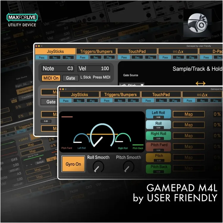 Isotonik Studios intros Gamepad M4L MIDI controller by User Friendly