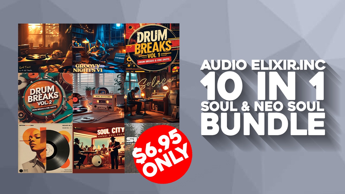 10-in-1 Soul & Neo Soul Bundle by Audio Elixir on sale for $6.95 USD