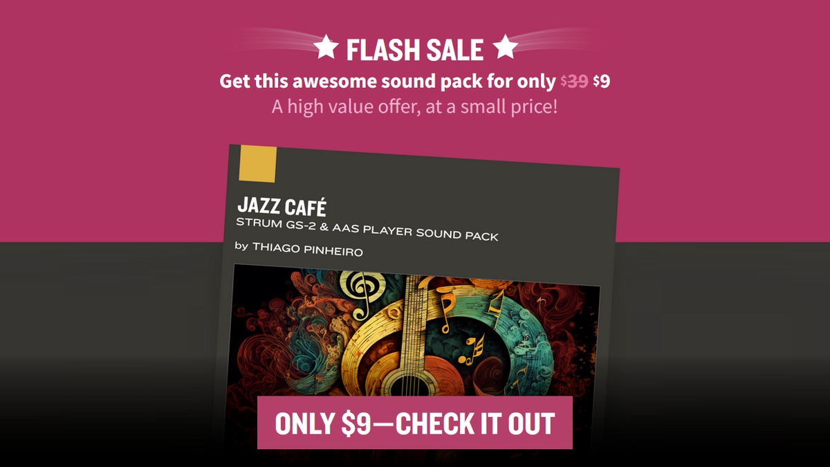 Flash Sale: Jazz Café for Strum GS-2 & AAS Player for  USD