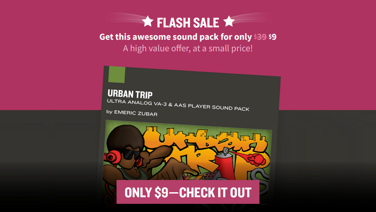 Flash Sale: Save 75% on Urban Trip for Ultra Analog VA-3 & AAS Player