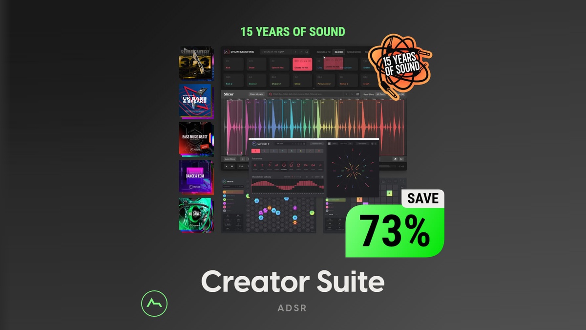 Save 73% on ADSR Creator Suite: 4 plugins & 15 expansions