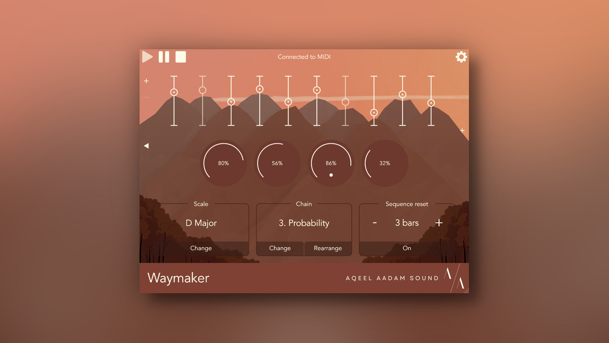 Aqeel Aadam Sound updates Waymaker MIDI sequencer to v1.0.4