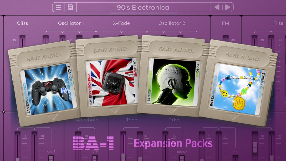 Baby Audio launches 90s Legacy Expansion for BA-1 Synthesizer