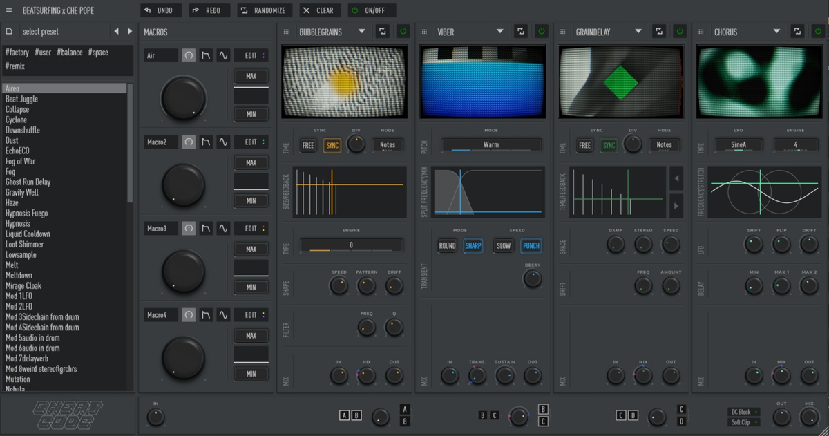 Beatsurfing updates CHEat Code multi-effect plugin to v1.2.1