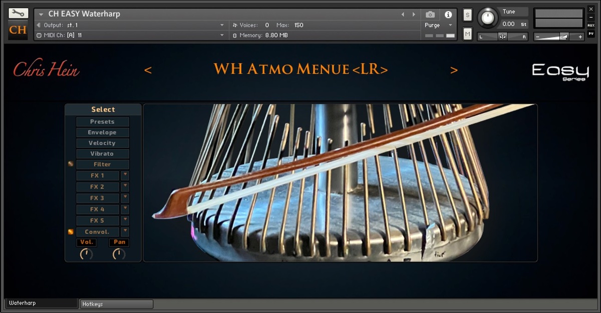 Best Service launches Chris Hein EASY Water Harp for Kontakt