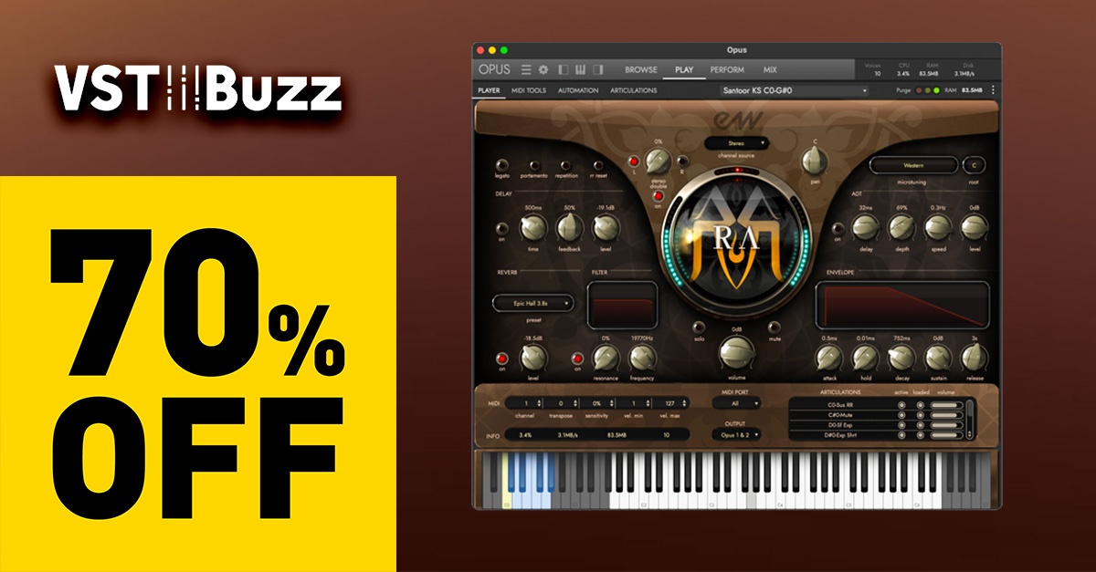 Save 70% on RA rare and unique ethnic instruments by EastWest