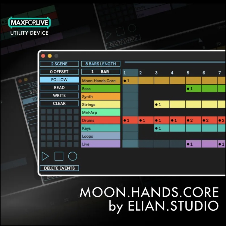 Elian Studio releases Moon Hands Core automation device for Ableton Live