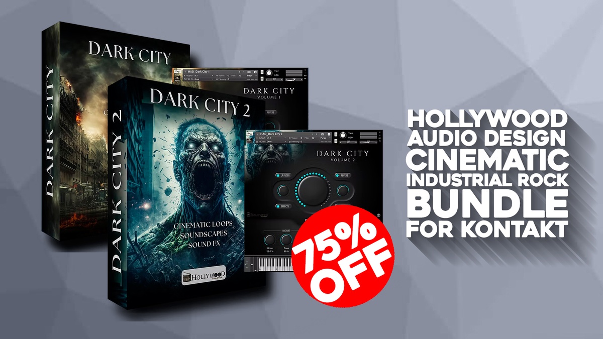 Save 75% on Cinematic Industrial Rock Bundle by Hollywood Audio Design