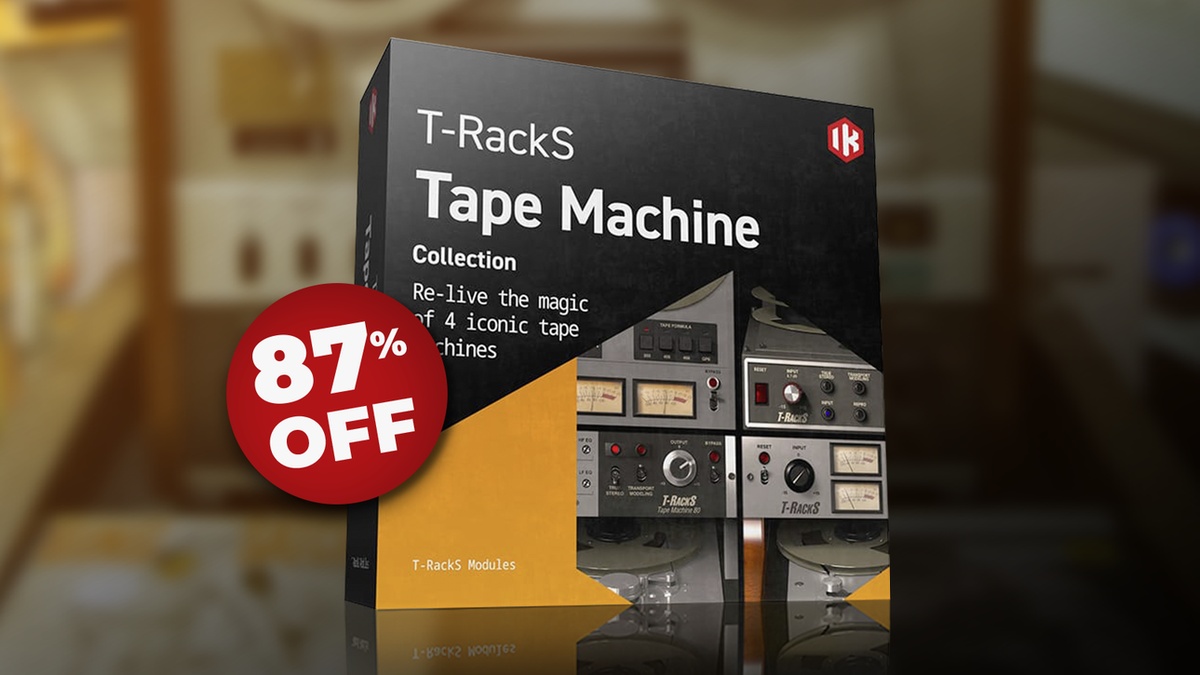 Save 87% on T-RackS Tape Machine Collection by IK Multimedia