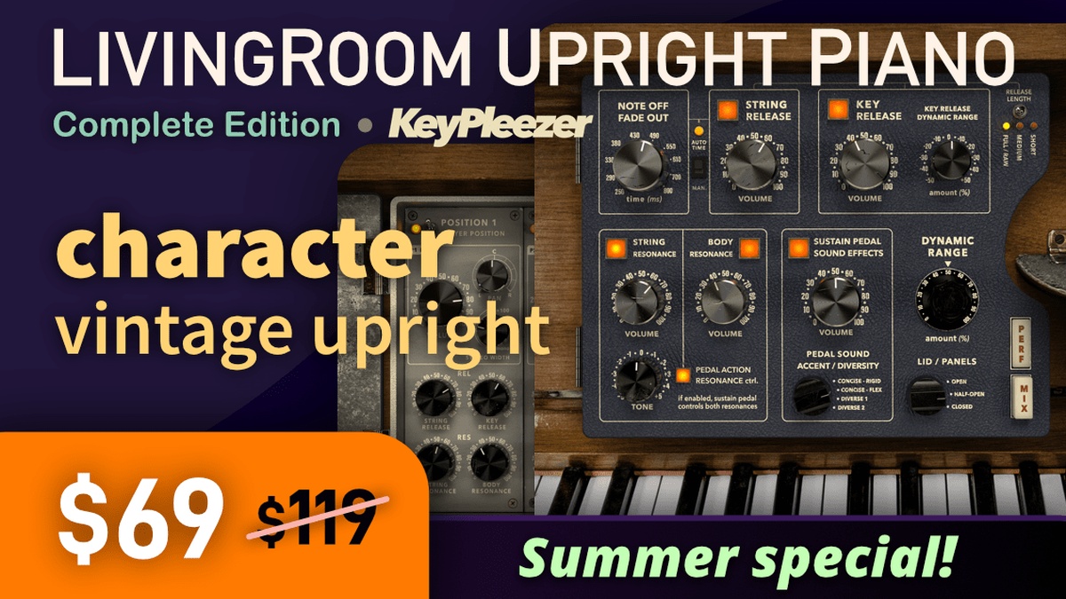 Save 42% on LivingRoom Upright Piano Complete Edition by KeyPleezer