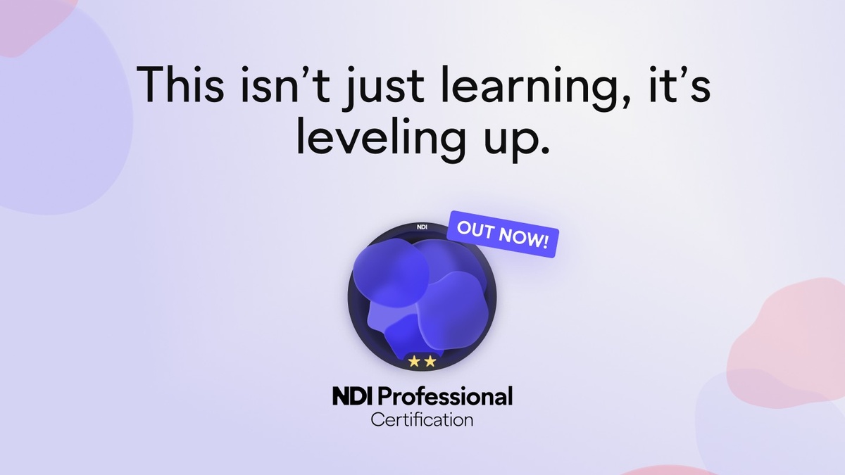 NDI Professional Course with AVIXA certification now available