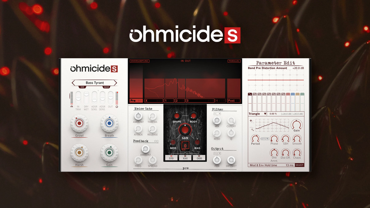 Ohm Force launches Ohmicide[S] multiband distortion plugin